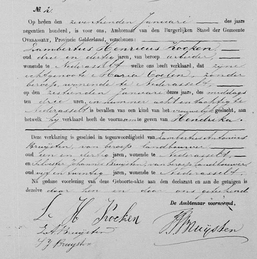 geboorteakte_BS_Hendrika_Kocken