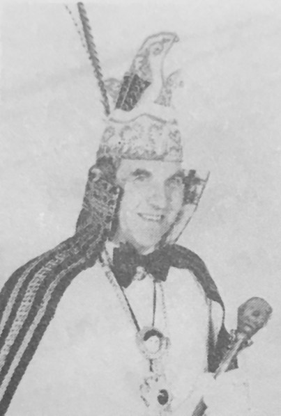 Theo Verheijen prins carnaval 1975 zw
